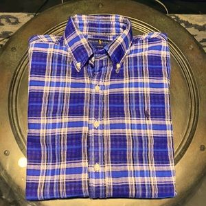 Ralph Lauren “Slim Fit” Double-Faced Plaid Button Down